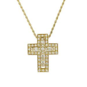 Damiani Belle Epoque XS Side Diamond Yellow gold diamond Necklace